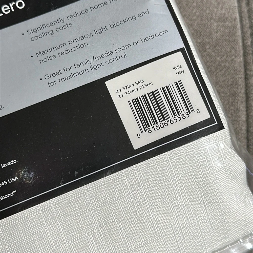 🥰🥰Eclipse Kylie Energy Saving Blackout Grommet Top Set of 2 Curtain Panels🥰🥰